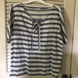 💙 Madewell Blue Striped Top 💙